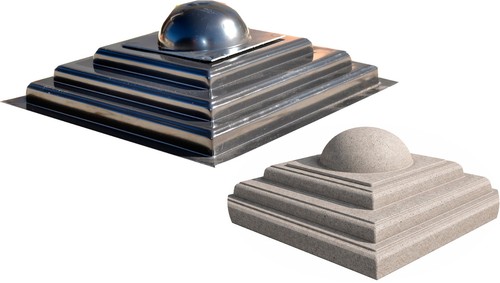 Concrete mold fence post cap - mold,