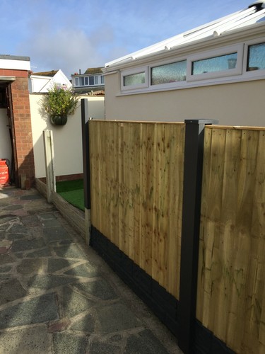 Shaped fence post - fence,