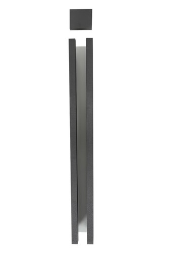 Slotted concrete post end - concrete,