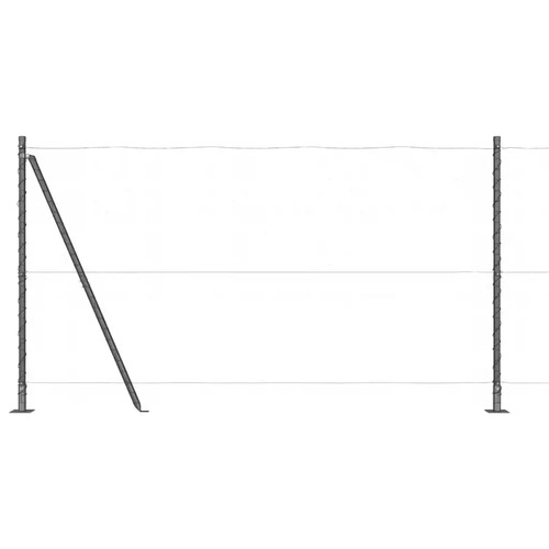 Fence post with concrete base - fence,