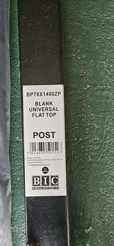 Metal post flat top - flat,