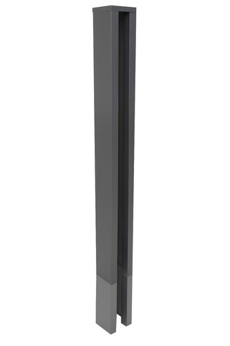 Slotted concrete end post - slotted,